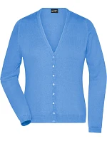 Daiber JN 660 Dámsky pletený kardigán s výstrihom do V 02.0660 glacier blue Daiber JN 660 Dámsky pletený kardigán s výstrihom do V 02.0660 glacier blue