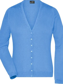 Daiber JN 660 Dámsky pletený kardigán s výstrihom do V 02.0660 glacier blue