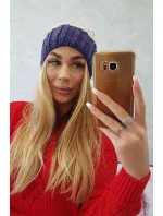 Milano fleecová čiapka K203 light beige+violet