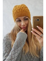 Fleecová čiapka Roma K224 horčicová