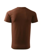 Ťažké nové tričko unisex čokoládové