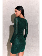 Dámske šaty SUK0422 zelené - Roco