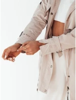 Dámska prechodná bunda parka BRENS ecru FashionStreet TY4229 Dámska prechodná bunda parka BRENS ecru FashionStreet TY4229