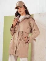 Dámska prechodná bunda MOZA béžová FashionStreet TY4283 Dámska prechodná bunda MOZA béžová FashionStreet TY4283