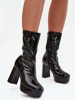 Topánky na podpätku model 219264 Krok vo veľkom štýle