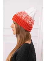 Dámska čiapka Samara K346 červená+biela Dámska čiapka Samara K346 červená+biela