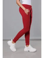 Tmavo červené teplákové nohavice (CK01-35) Tmavo červené teplákové nohavice (CK01-35)