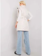 Ecru pérová vesta so stojatým golierom Továrenská cena (612)