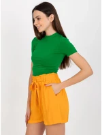 Šortky D73760R62159KA svetlo oranžová