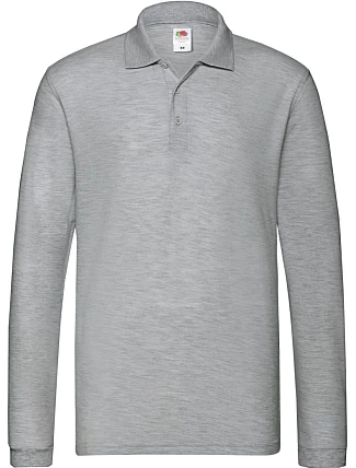 Fruit of the Loom Premium Polo LSL Piqué – polokošeľa s dlhým rukávom 16.3310 athletic heather Fruit of the Loom Premium Polo LSL Piqué – polokošeľa s dlhým rukávom 16.3310 athletic heather