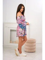 Španielske kvetinové fialové šaty Španielske kvetinové fialové šaty