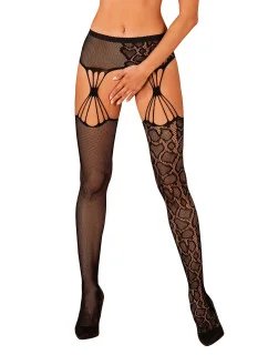Nádherné pančuchy S821 garter stockings - Obsessive