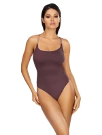 Dámske jednodielne plavky L4424/1 hnedo-fialová - LORIN Dámske jednodielne plavky L4424/1 hnedo-fialová - LORIN