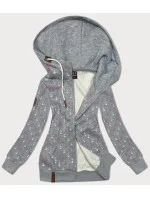 Teplá mikina na zips s kotvami sivá (2307) Teplá mikina na zips s kotvami sivá (2307)