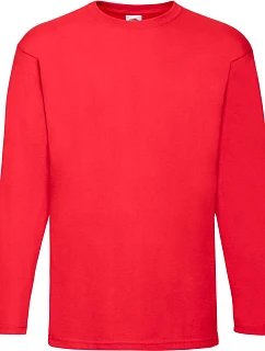 Fruit of the Loom Valueweight T LSL Tričko s dlhým rukávom 16.1038 červené