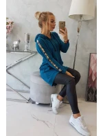 Mikina so zipsom na chrbte Marine