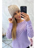 Dámska čiapka Kalina K362 dark beige