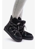 Śniegowce Na Platformie Wegańskie D.Franklin DFSH370004 Czarne