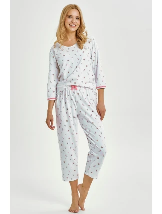 3432 DÁMSKE DLHÉ PYŽAMO ELODIE S-L