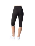 Dámske bavlnené capri RELAX & GO COTTON CAPRI - BELLINDA - čierne
