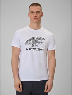 Pánske tričko s potlačou 4F 4FRAW25TTSHM3611-10S