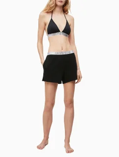 Dámske plážové šortky KW0KW00861-BEH čierna - Calvin Klein