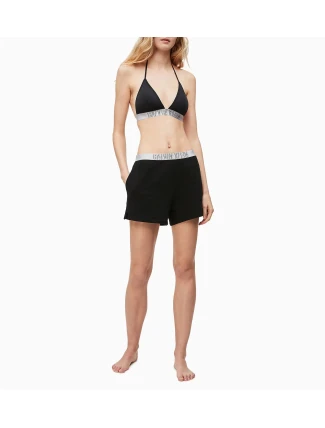 Dámske plážové šortky KW0KW00861-BEH čierna - Calvin Klein Dámske plážové šortky KW0KW00861-BEH čierna - Calvin Klein