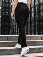Dámske džínsy so širokými nohavicami DELUSSIA black FashionStreet UY2669 Dámske džínsy so širokými nohavicami DELUSSIA black FashionStreet UY2669