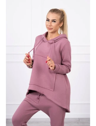 Súprava nohavíc Baggy tmavo ružová