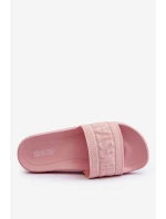 Damskie Modne Klapki Big Star LL274A157 Jasnoróżowe