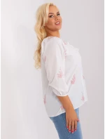 Blúzka LK BZ 509324 1.81P biela a ružová