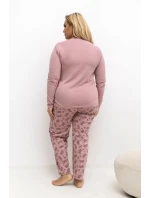 Pohodlné pyžamo pre plnoštíhly model 221193 Forever Pink