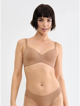 sloggi ZERO Feel Pure THE UP TShirt Bra – Nostalgic Brown – SLOGGI Nostalgic Brown – SLOGGI