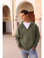 Fruit of the Loom Iconic Premium Hooded Sweat Jacket Mikina s kapucňou z hrubej bavlny 16.2286 čierna Fruit of the Loom Iconic Premium Hooded Sweat Jacket Mikina s kapucňou z hrubej bavlny 16.2286 čierna