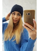 Fleecová čiapka K204 tmavomodrá - Oliwier