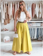 FLOWES horčicová pruhovaná sukňa - nohavice FashionStreet UY2589 FLOWES horčicová pruhovaná sukňa - nohavice FashionStreet UY2589