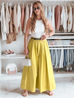 FLOWES horčicová pruhovaná sukňa - nohavice FashionStreet UY2589