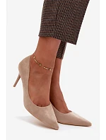 Umelé kožené podpätky Suede Beige Tropessa Umelé kožené podpätky Suede Beige Tropessa