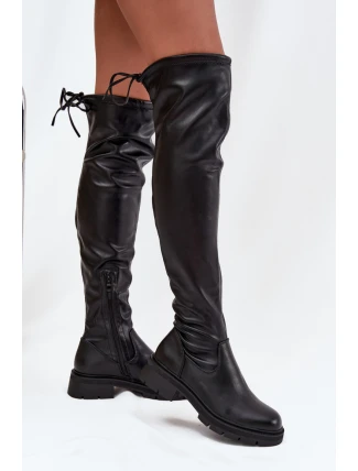 Dámske vysoké čižmy HL41P Black - Seastar