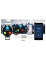 GIEWONT Vertex SmartCall GW450-4 Silver/Carbon Silicone Smartwatch