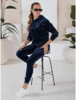 Dámsky tmavomodrý velúrový set SO COMFY FashionStreet AY0884 Dámsky tmavomodrý velúrový set SO COMFY FashionStreet AY0884
