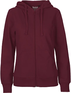 Neutral O 83301 Dámska mikina s kapucňou z bio bavlny 77.8331 bordó