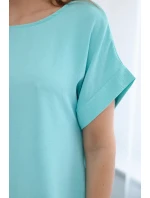 Šaty s vreckami svetlá mäta