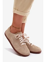 Dámske semišové kožené tenisky Barefoot Zazoo N1243 Beige Dámske semišové kožené tenisky Barefoot Zazoo N1243 Beige