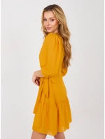 Šaty LK SK 508027.34P tmavo žltá Šaty LK SK 508027.34P tmavo žltá