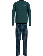 Pánske pyžamo UM0UM03130 0WP zelené káro - Tommy Hilfiger Pánske pyžamo UM0UM03130 0WP zelené káro - Tommy Hilfiger