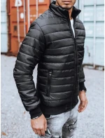 Pánska prechodná prešívaná bunda čierna FashionStreet TX3270z Pánska prechodná prešívaná bunda čierna FashionStreet TX3270z