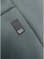 Šedozelená voľná dlhá dámska mikina so sťahovacími lemami (AMG-332A) Šedozelená voľná dlhá dámska mikina so sťahovacími lemami (AMG-332A)