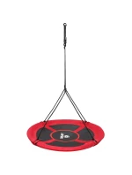 ZÁHRADNÁ HOJDAČKA BOCIANIE HNIEZDO 100CM XXL ČERVENÁ