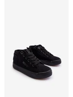 Dziecięce Klasyczne Wysokie Trampki Big Star LL374001 Czarne